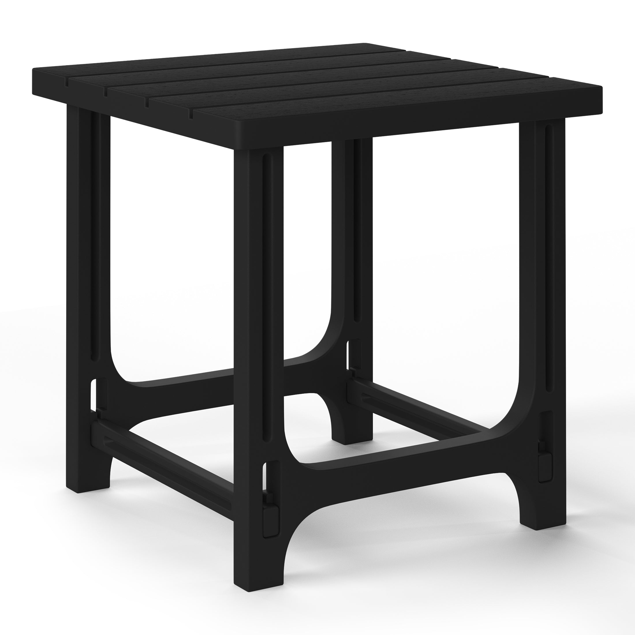 Snap’n Lock 18" Side Table (No Tools or Hardware Required) Black Seahawk Designs Patio Side Tables
