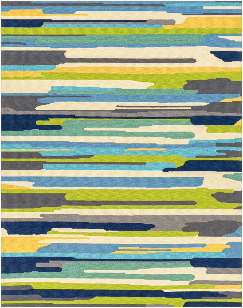 Rain Handmade Rug — Aqua/Blue