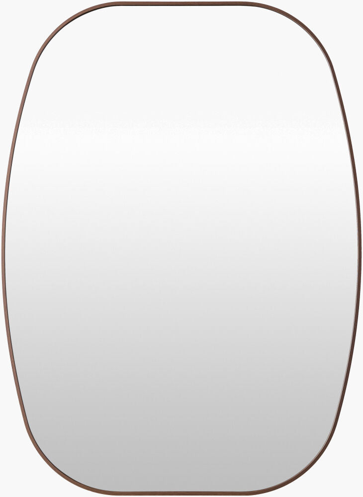 Aranya Accent Mirror — Dark Brown