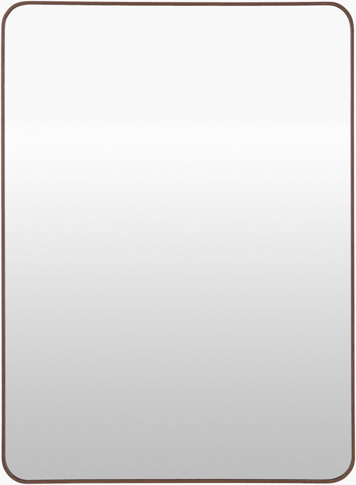 Aranya Accent Mirror — Dark Brown