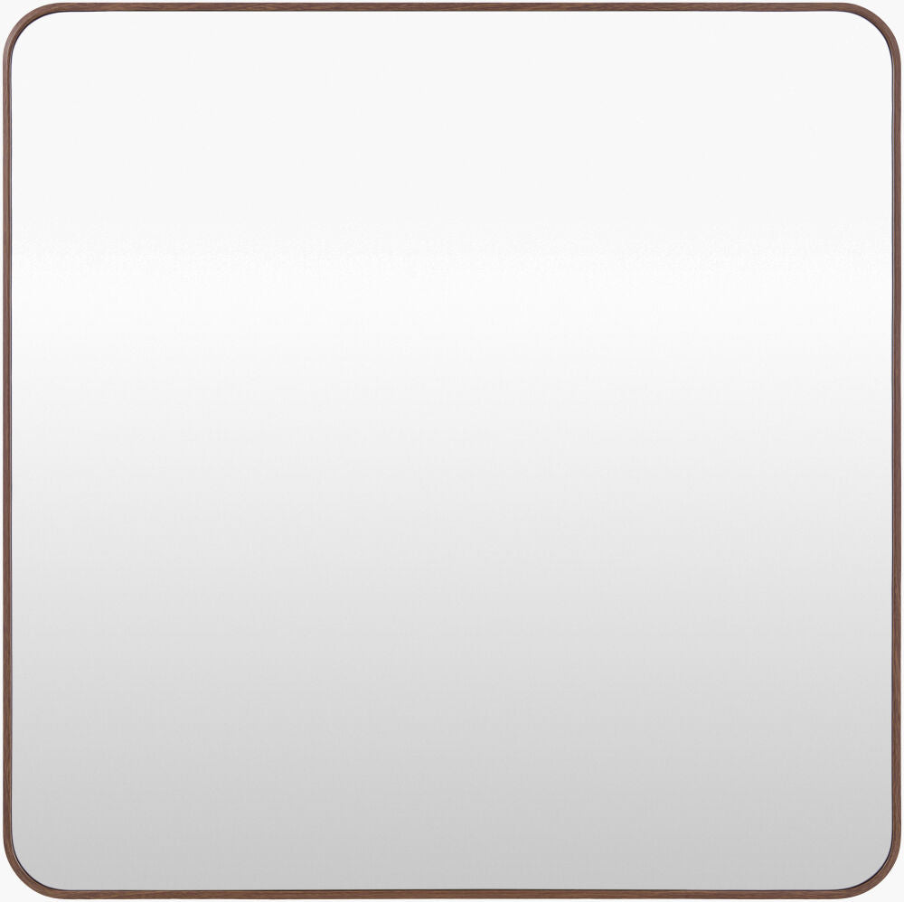 Aranya Accent Mirror — Dark Brown