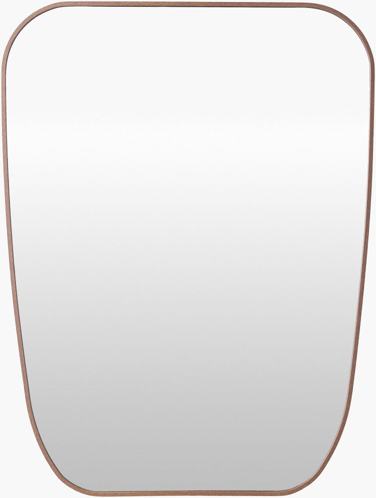 Aranya Accent Mirror — Dark Brown
