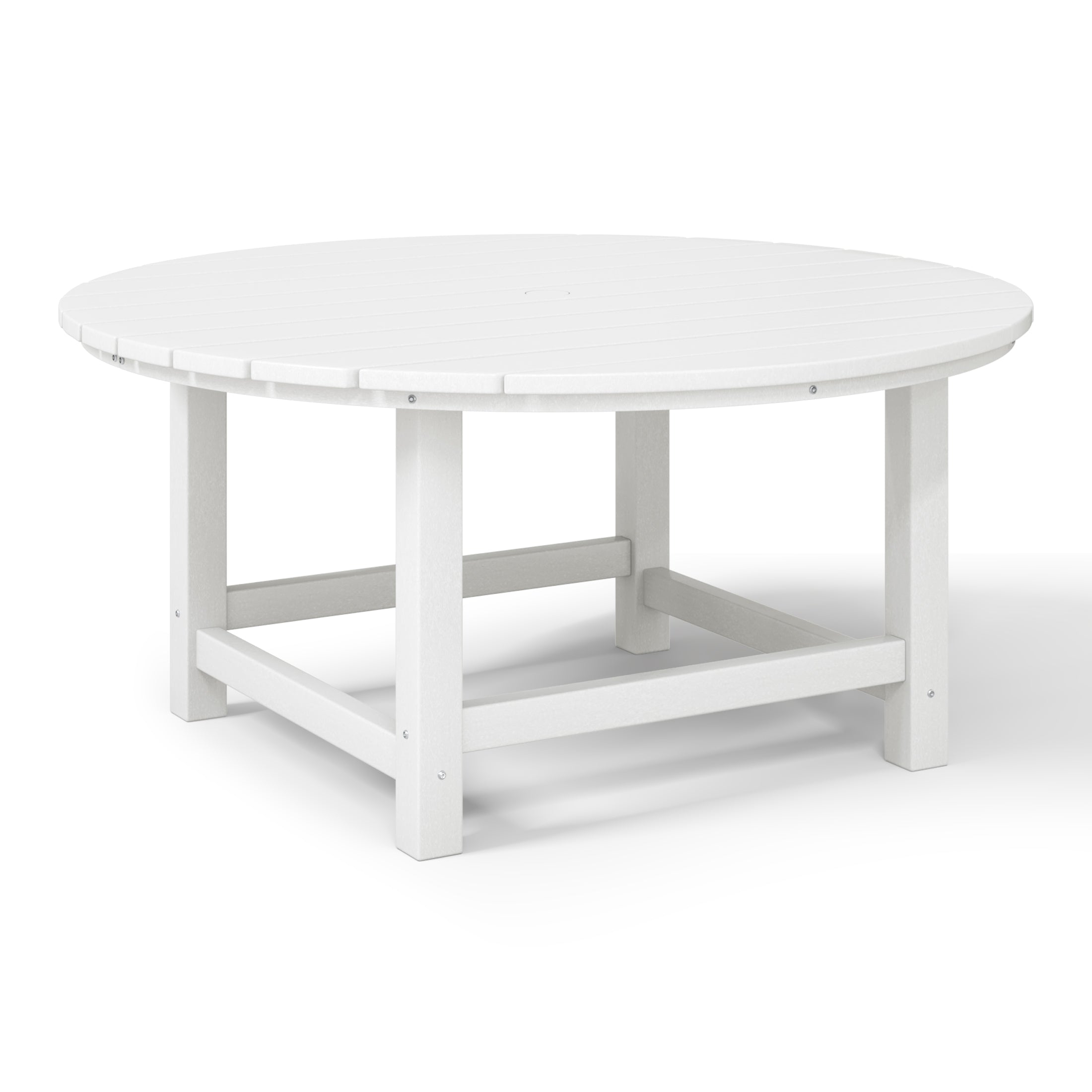 Chatham All-Weather Outdoor Round Coffee Table (38" Top) White Seahawk Designs Patio Coffee Tables