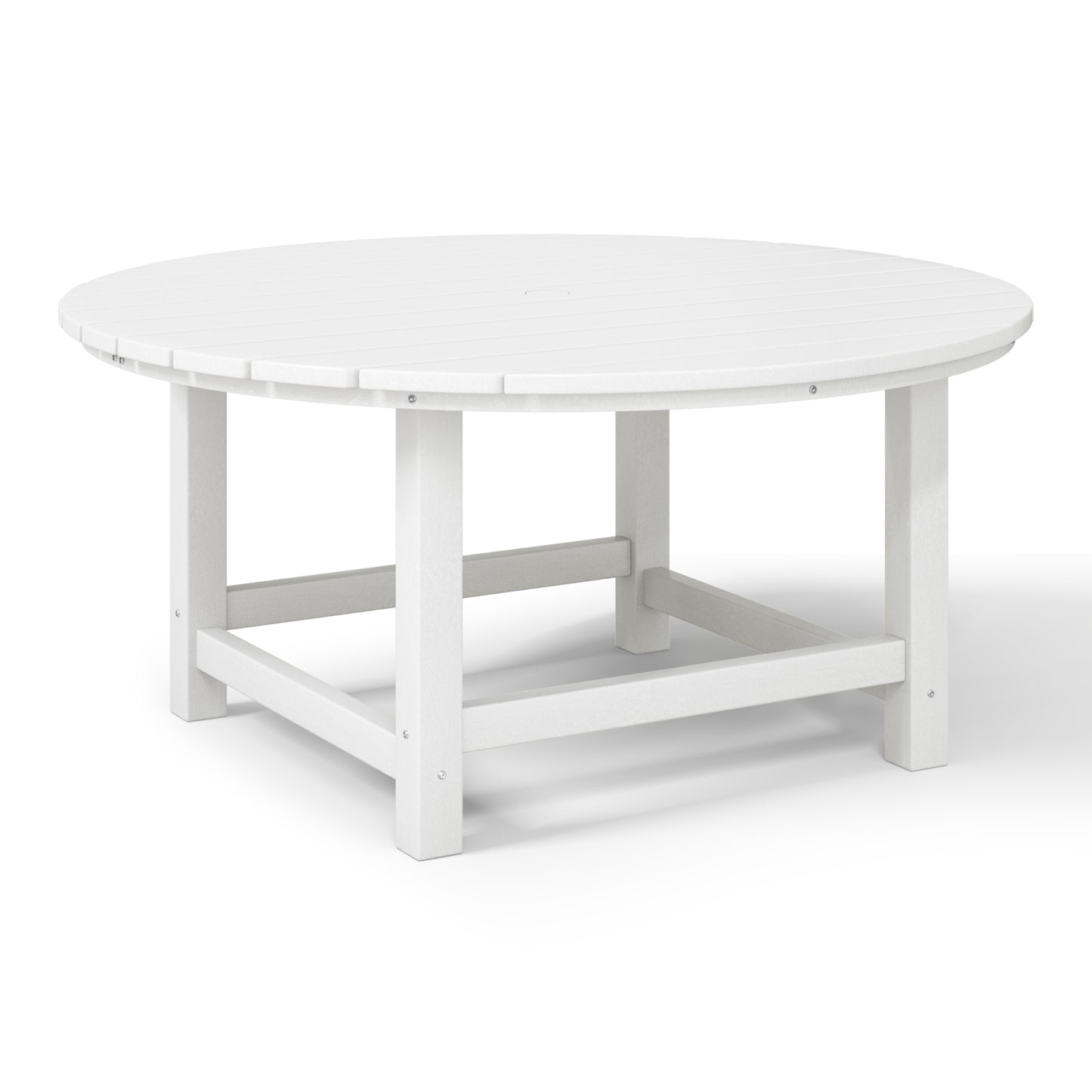 Chatham All-Weather Outdoor Round Coffee Table (38" Top) White Seahawk Designs Patio Coffee Tables
