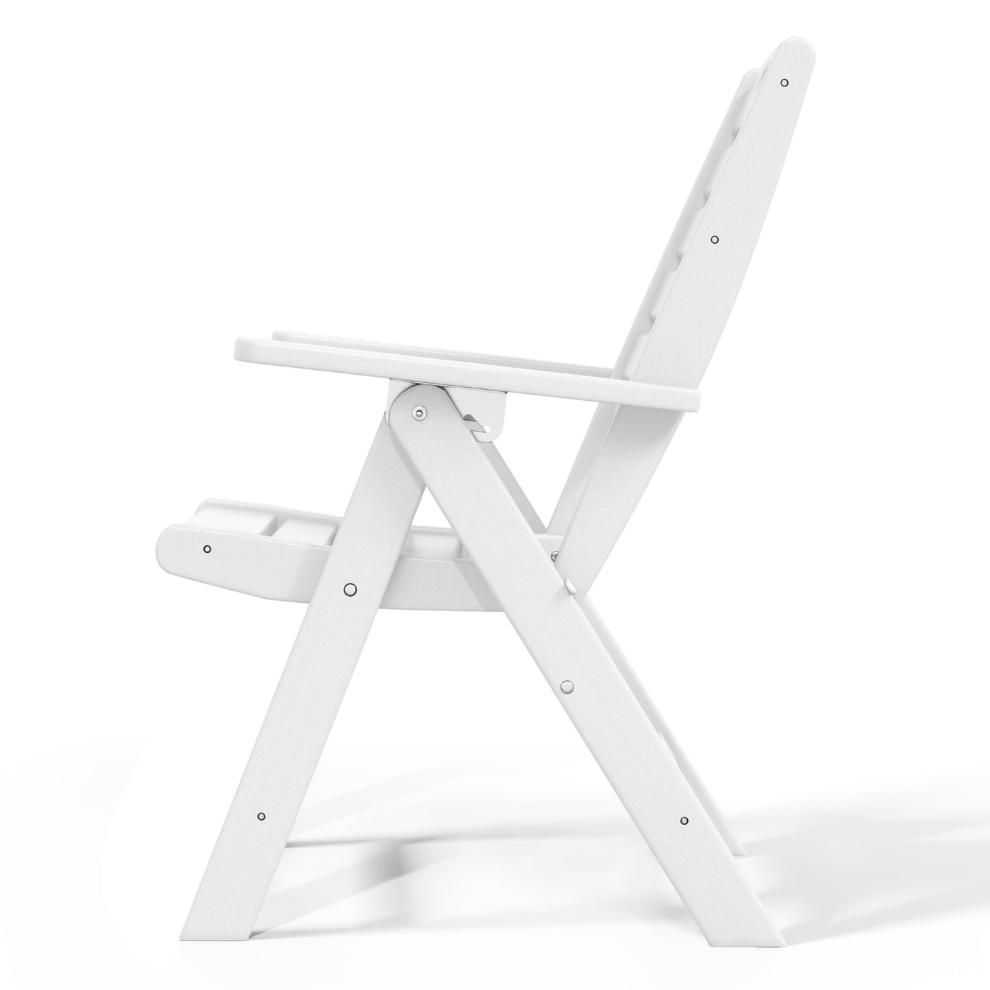Aarhus All-Weather Outdoor Patio Folding Tall Back Dining Chair (38" High) Seahawk Designs Patio Dining Chairs