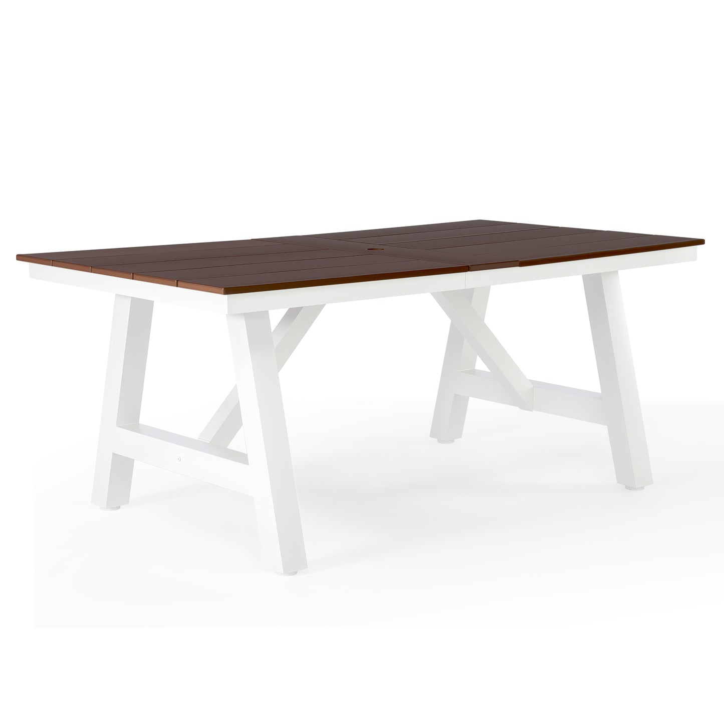 Vista 72" x 39" Rectangular Dining Table Dark Brown Seahawk Designs Patio Dining Tables