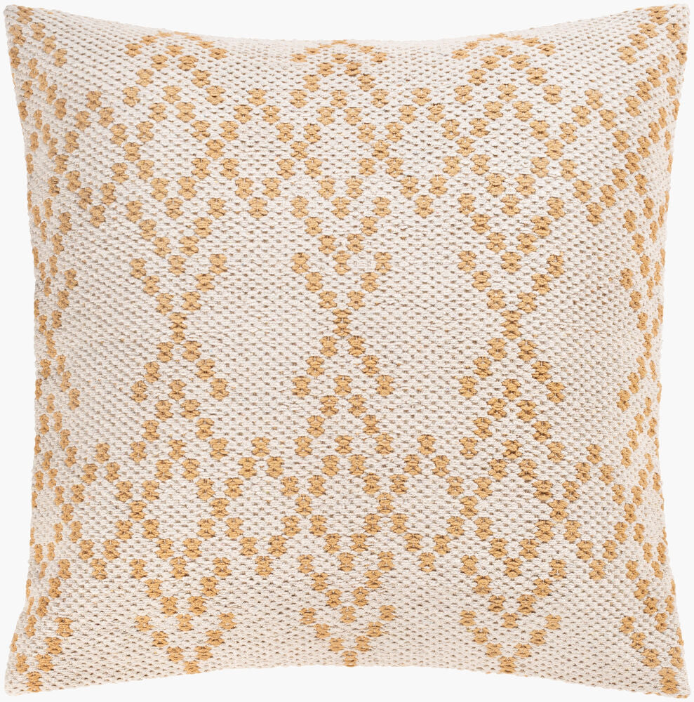 Ryder Accent Pillow — Ivory/Tan
