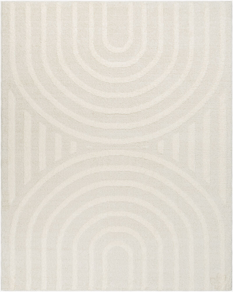 Rodos Machine Woven Rug — Beige/White