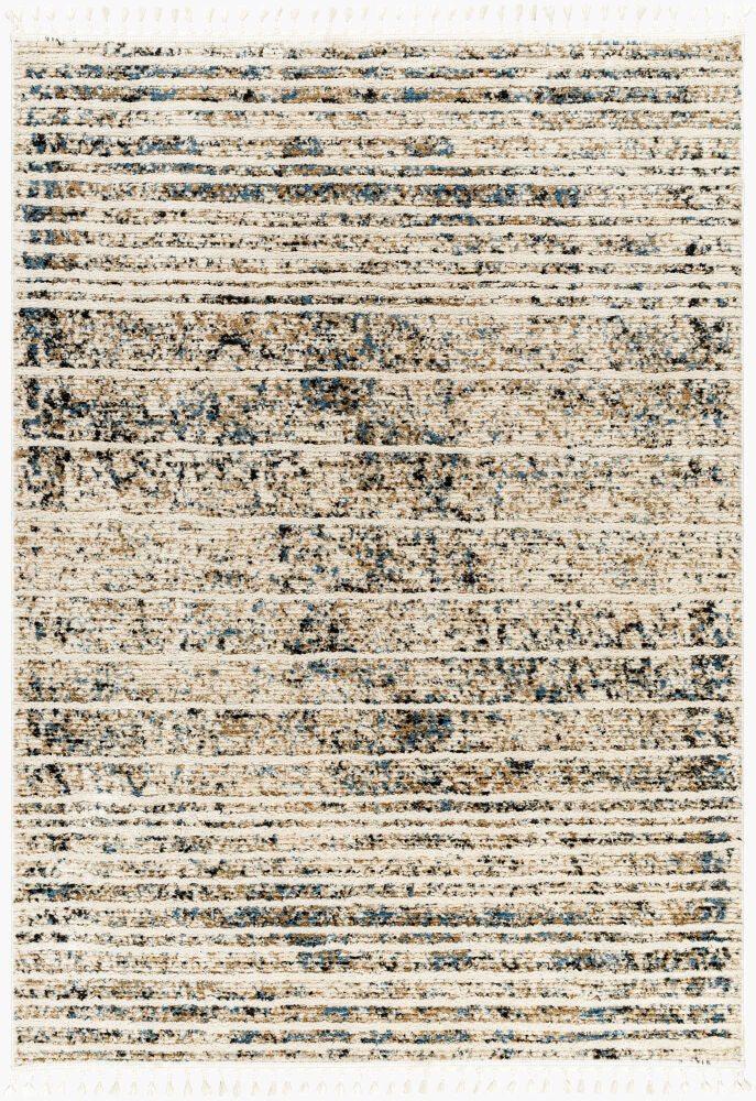 Rudy Machine Woven Rug — Charcoal/Cream