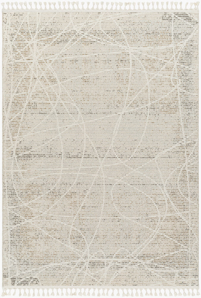 Rudy Machine Woven Rug — Charcoal/Cream