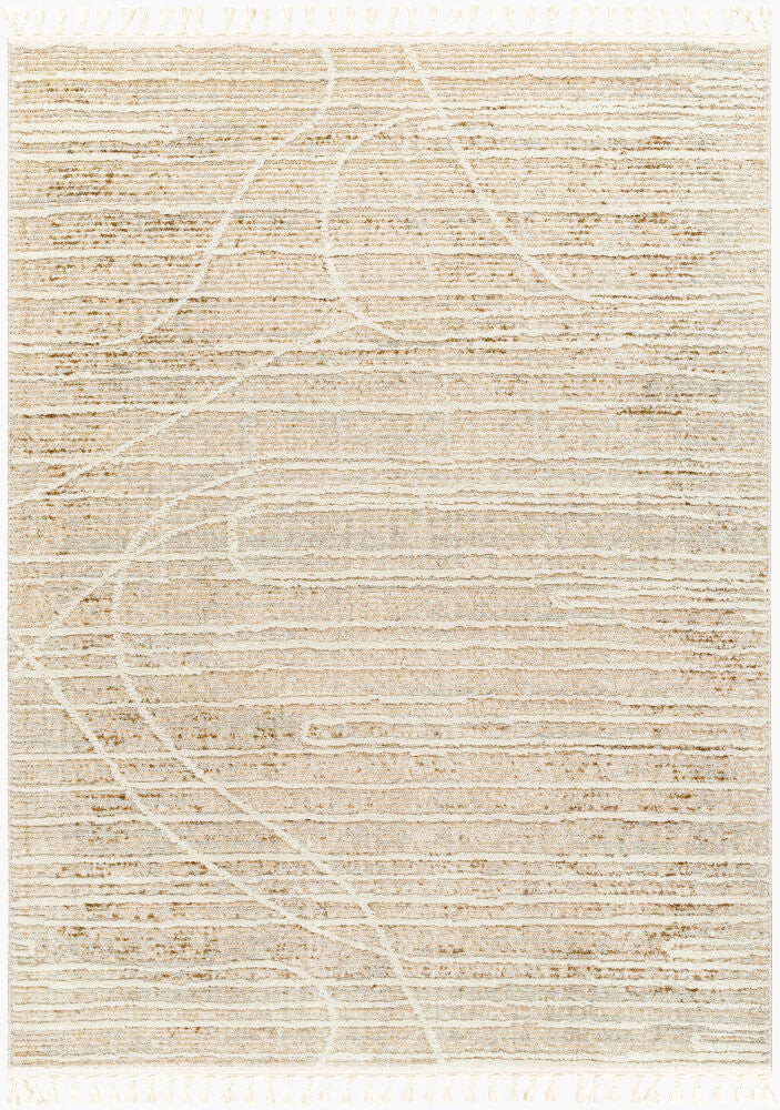 Rudy Machine Woven Rug — Cream/Gray