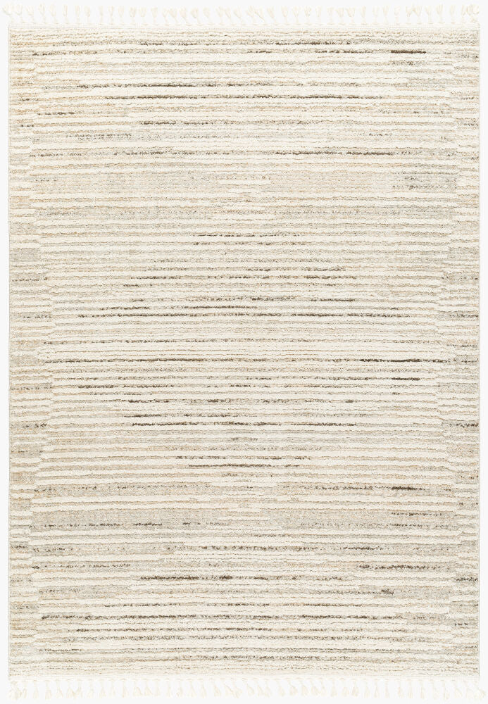 Rudy Machine Woven Rug — Charcoal/Cream