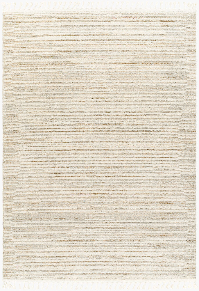 Rudy Machine Woven Rug — Cream/Gray