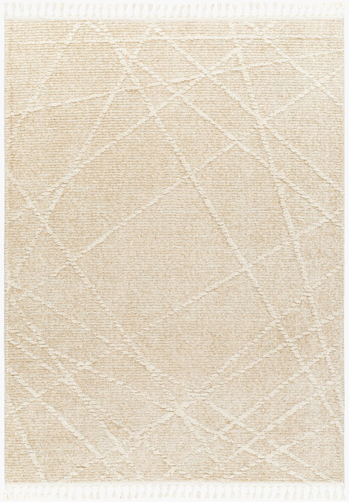 Rudy Machine Woven Rug — Cream/Gray