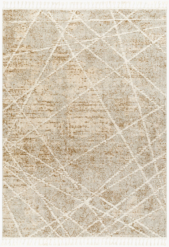 Rudy Machine Woven Rug — Cream/Gray