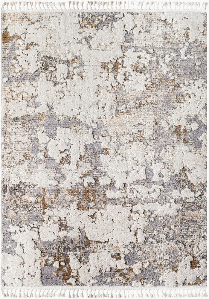 Rudy Machine Woven Rug — Charcoal/Cream