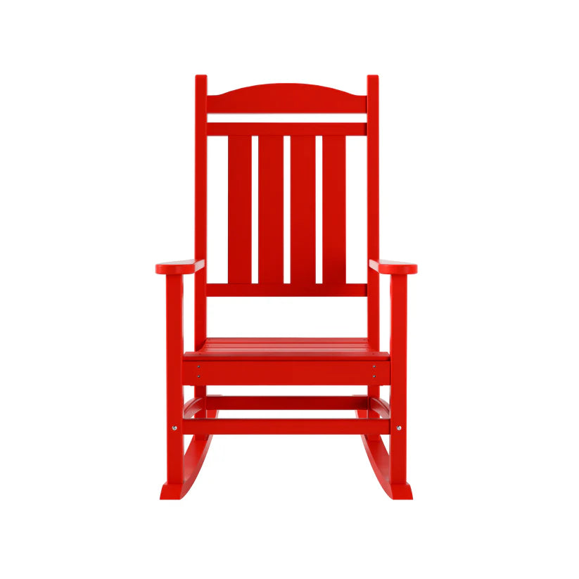 Tuscany All-Weather Outdoor Classic Porch Rocking Chair Red Seahawk Designs Patio Rocking Chairs