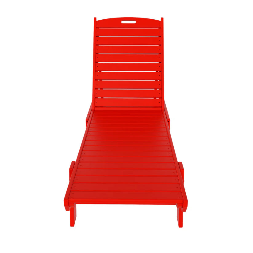 Santa Monica All-Weather Outdoor Reclining Sun Lounger Red Seahawk Designs Patio Chaise Lounges