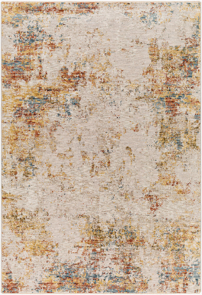 Reina Machine Woven Rug — Cream/Denim