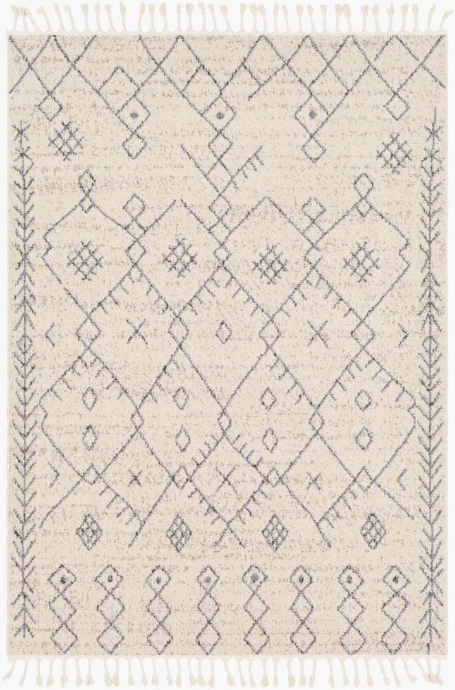 Restoration Machine Woven Rug — Ivory/Tan
