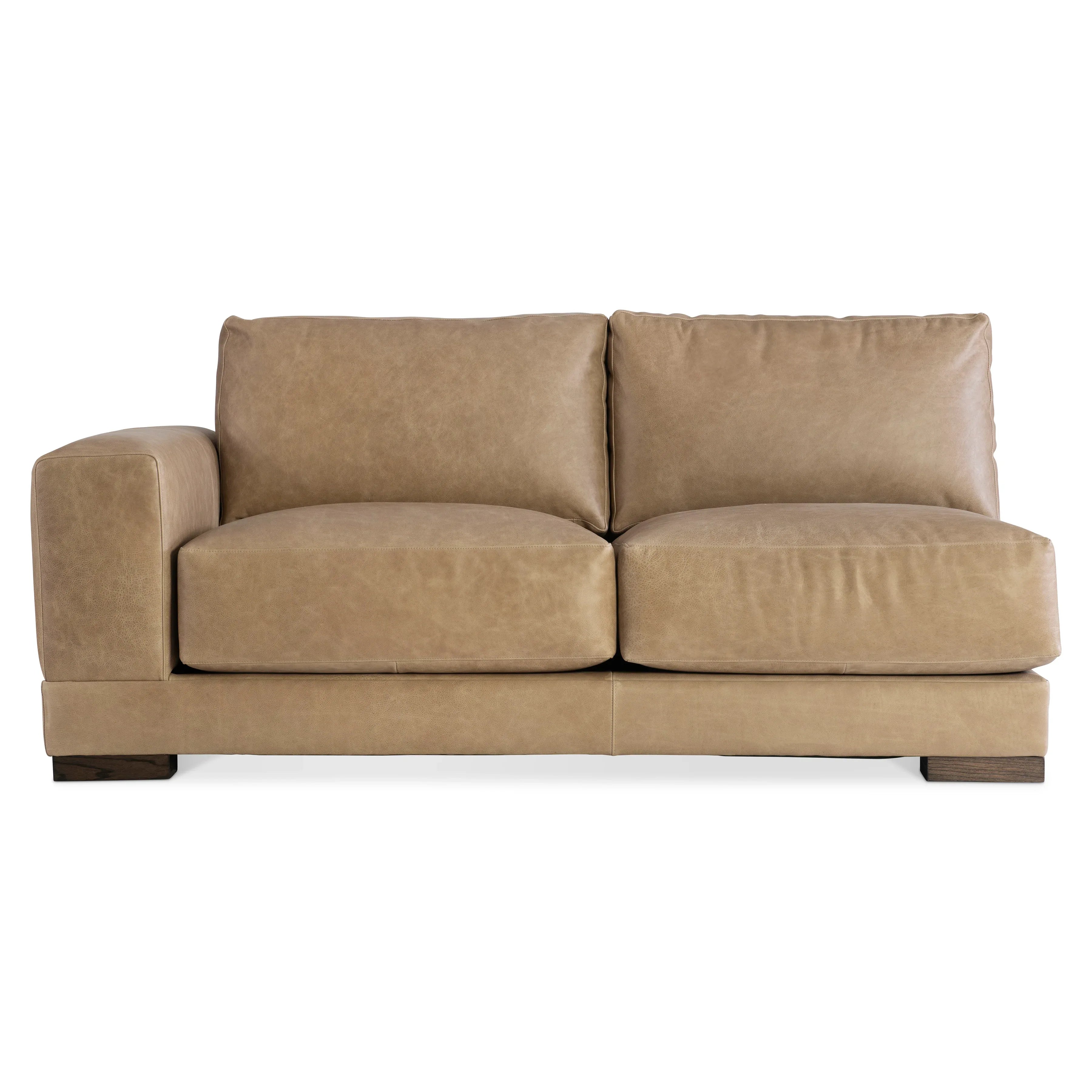 Lars Leather Left Arm Loveseat Bernhardt Living