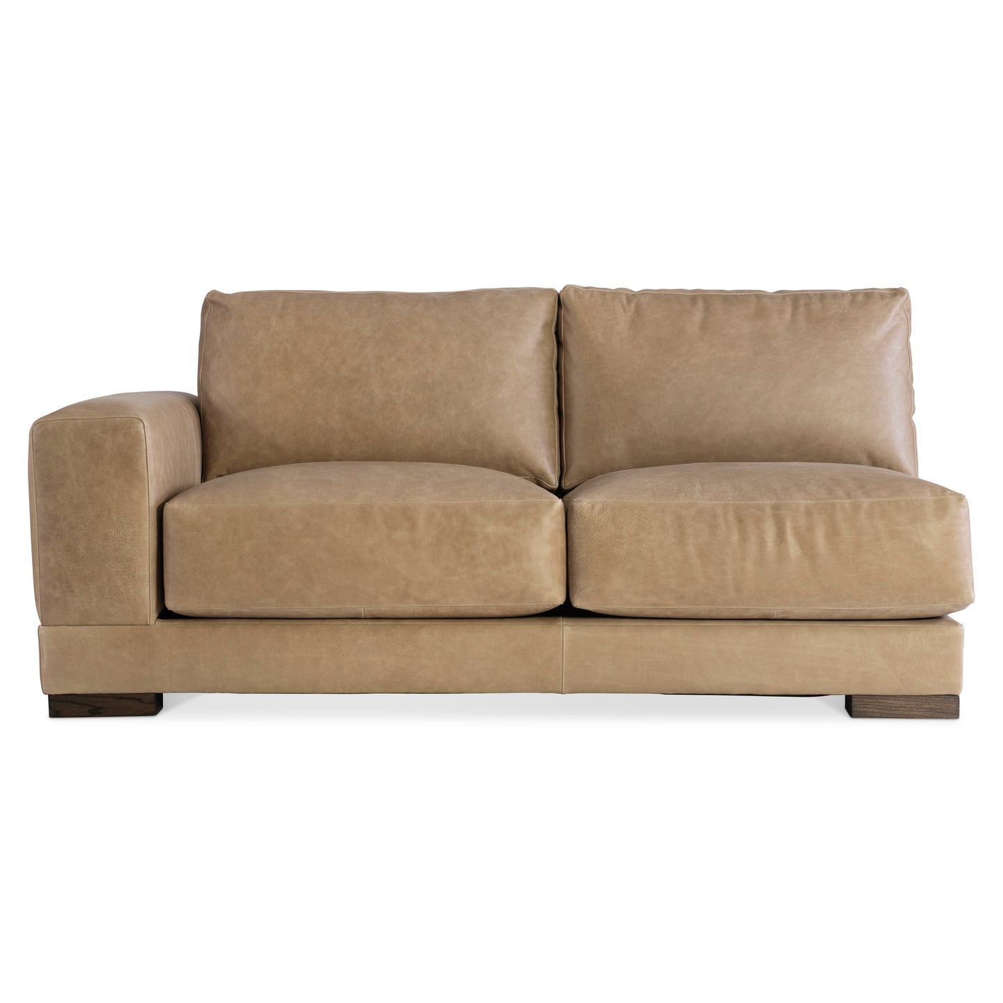 Lars Leather Left Arm Loveseat