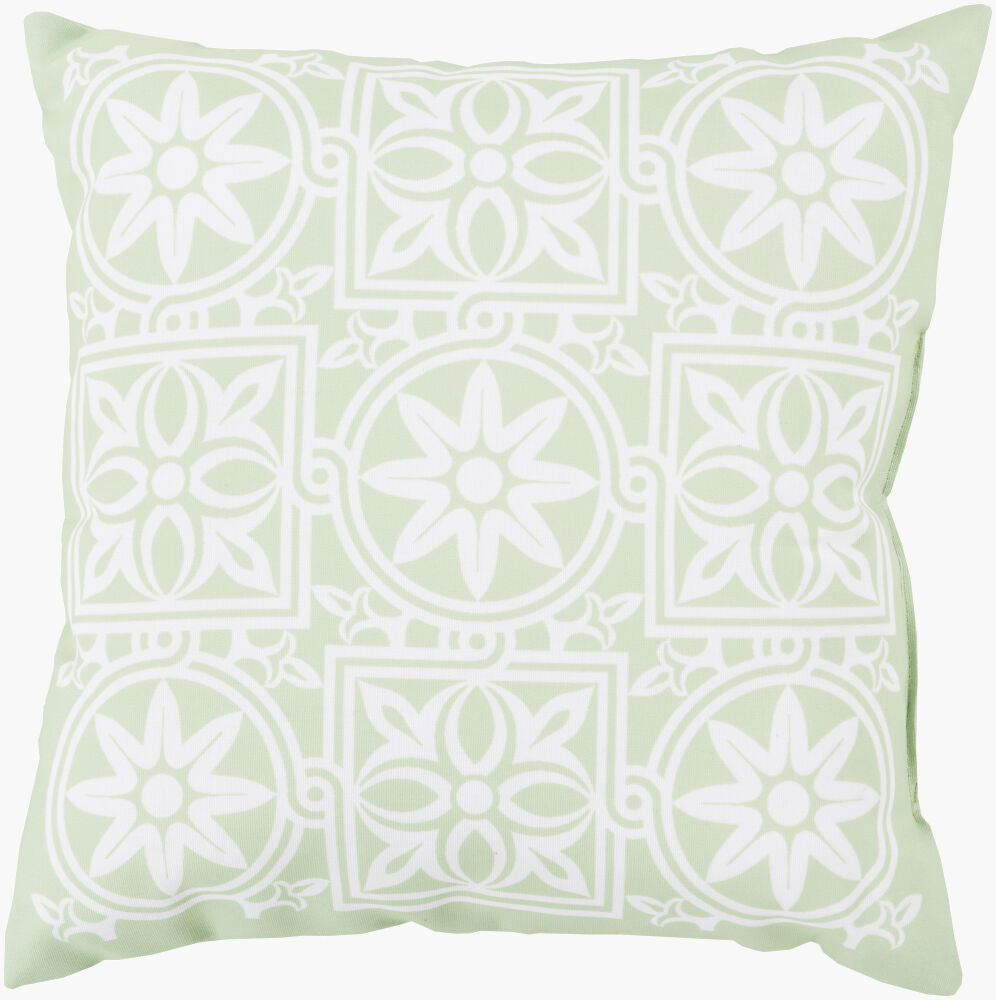 Rain Floor Pillow — Blush/Seafoam