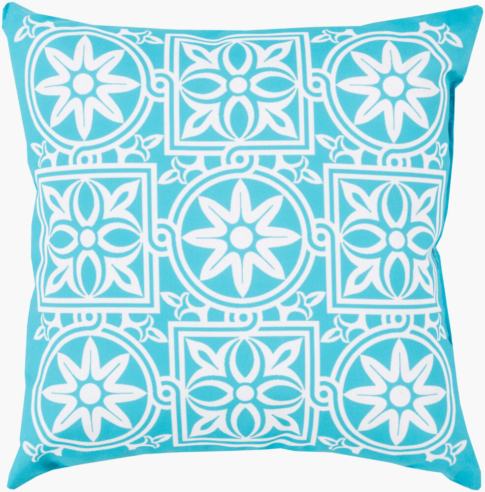 Rain Floor Pillow — Blush/Dark Blue