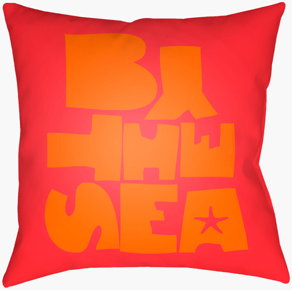 Rain Accent Pillow — Coral