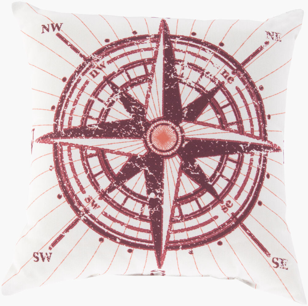 Rain Accent Pillow — Dusty Coral/Ivory