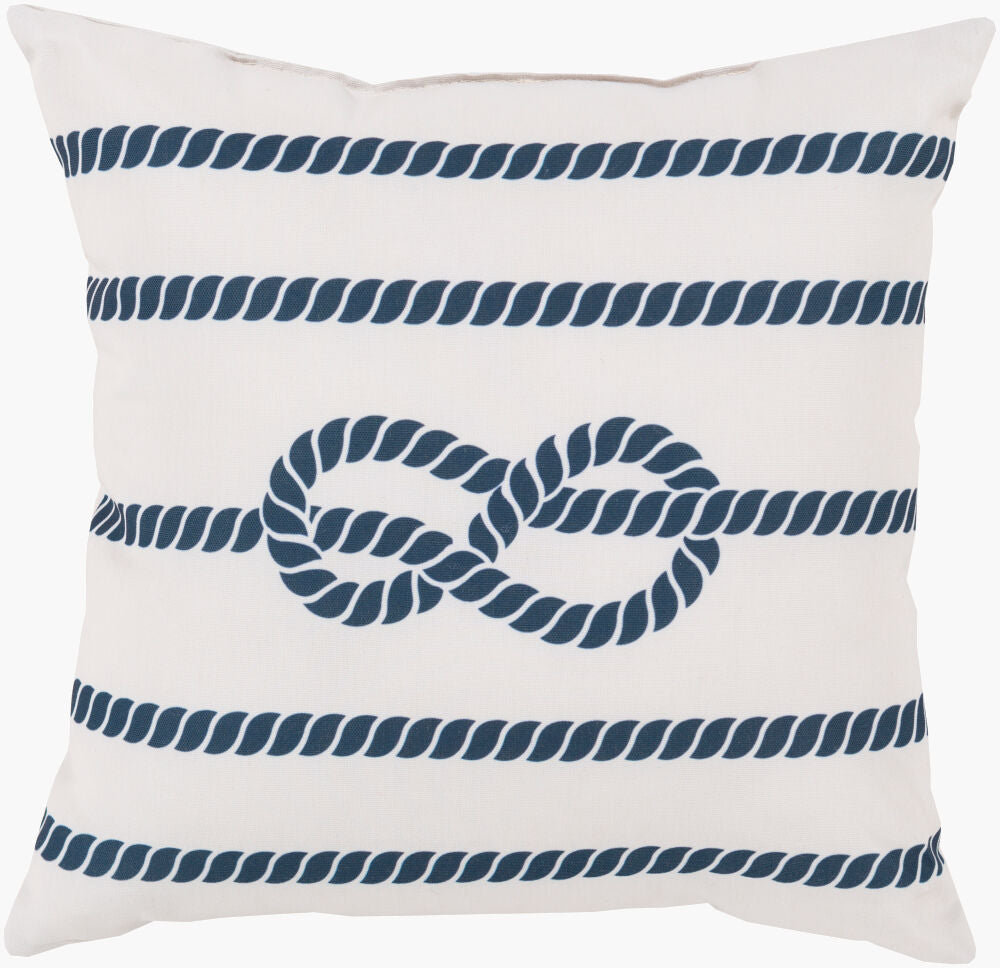 Rain Floor Pillow — Blush/Navy