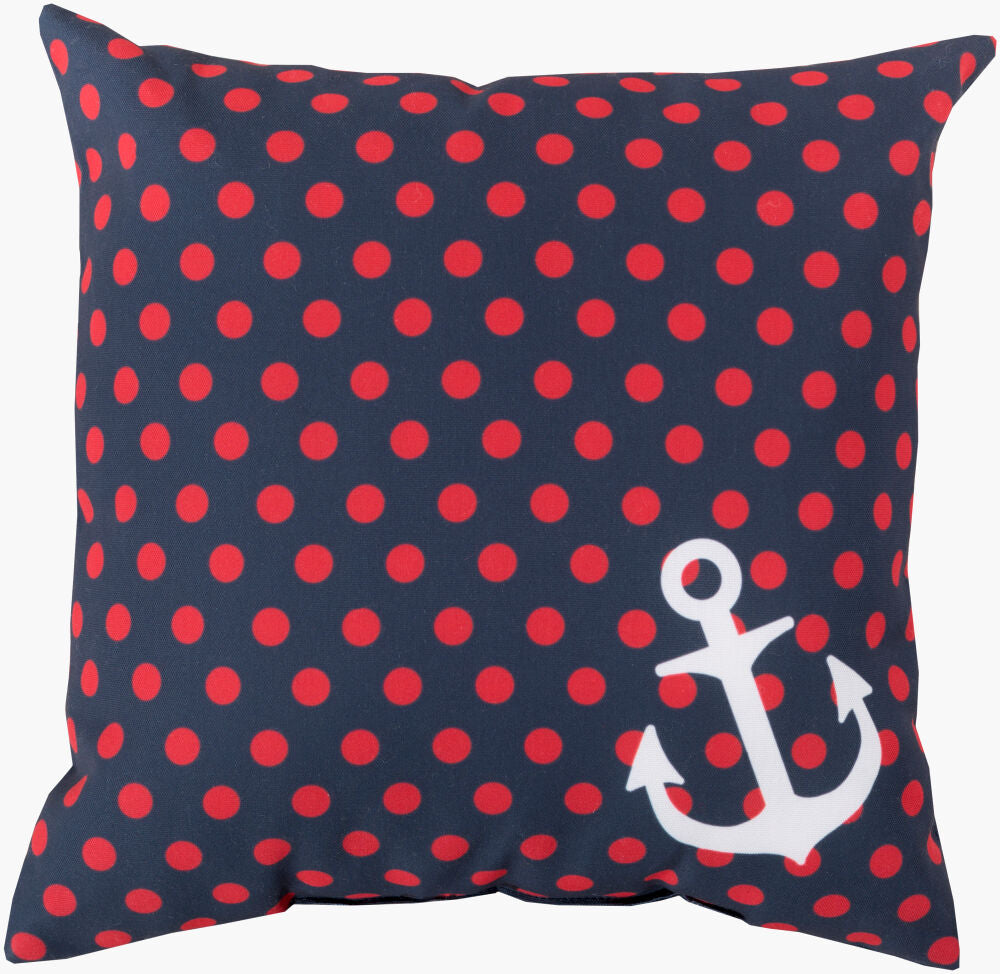Rain Accent Pillow — Ink Blue/Off-White