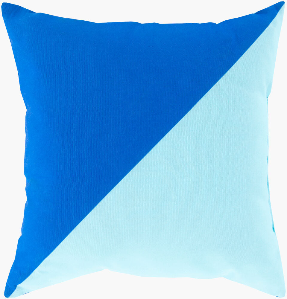 Rain Floor Pillow — Blue/Light Blue