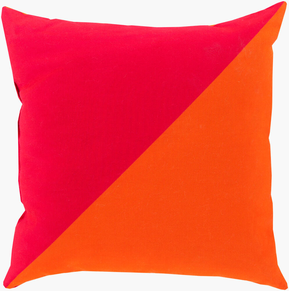 Rain Floor Pillow — Orange/Rose
