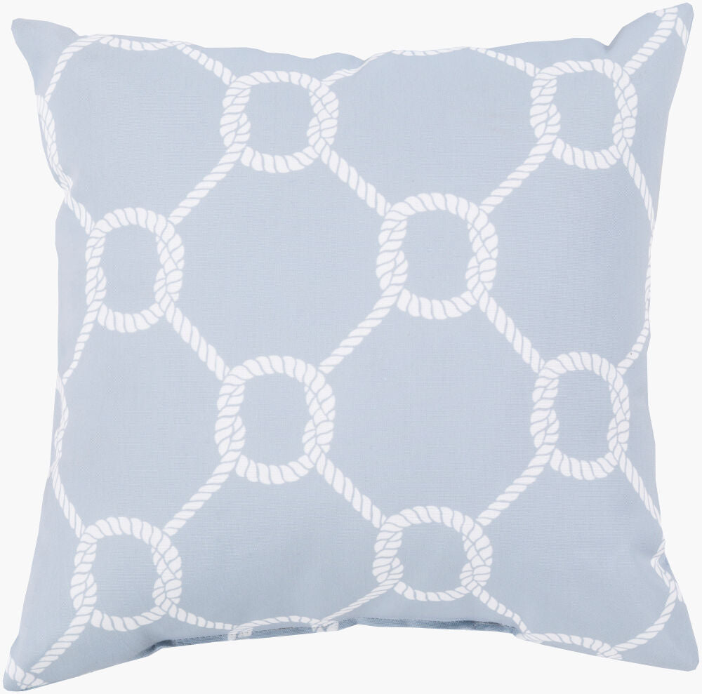 Rain Accent Pillow — Medium Gray/Off-White