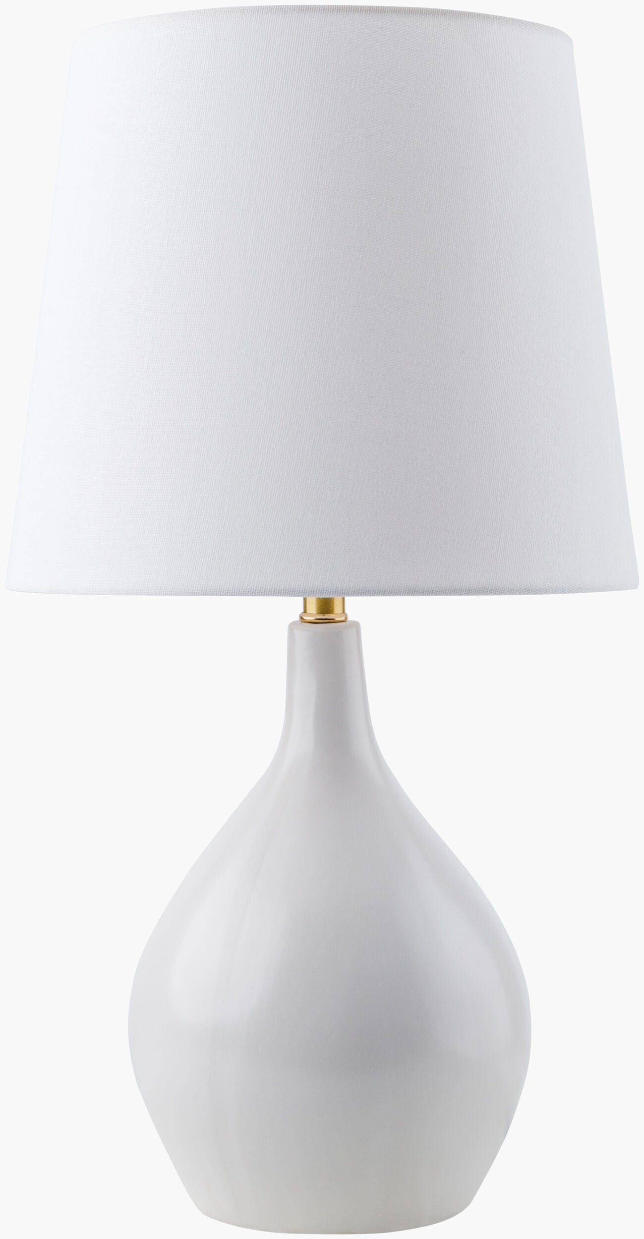 Rugged Accent Table Lamp — Metallic - Brass/White