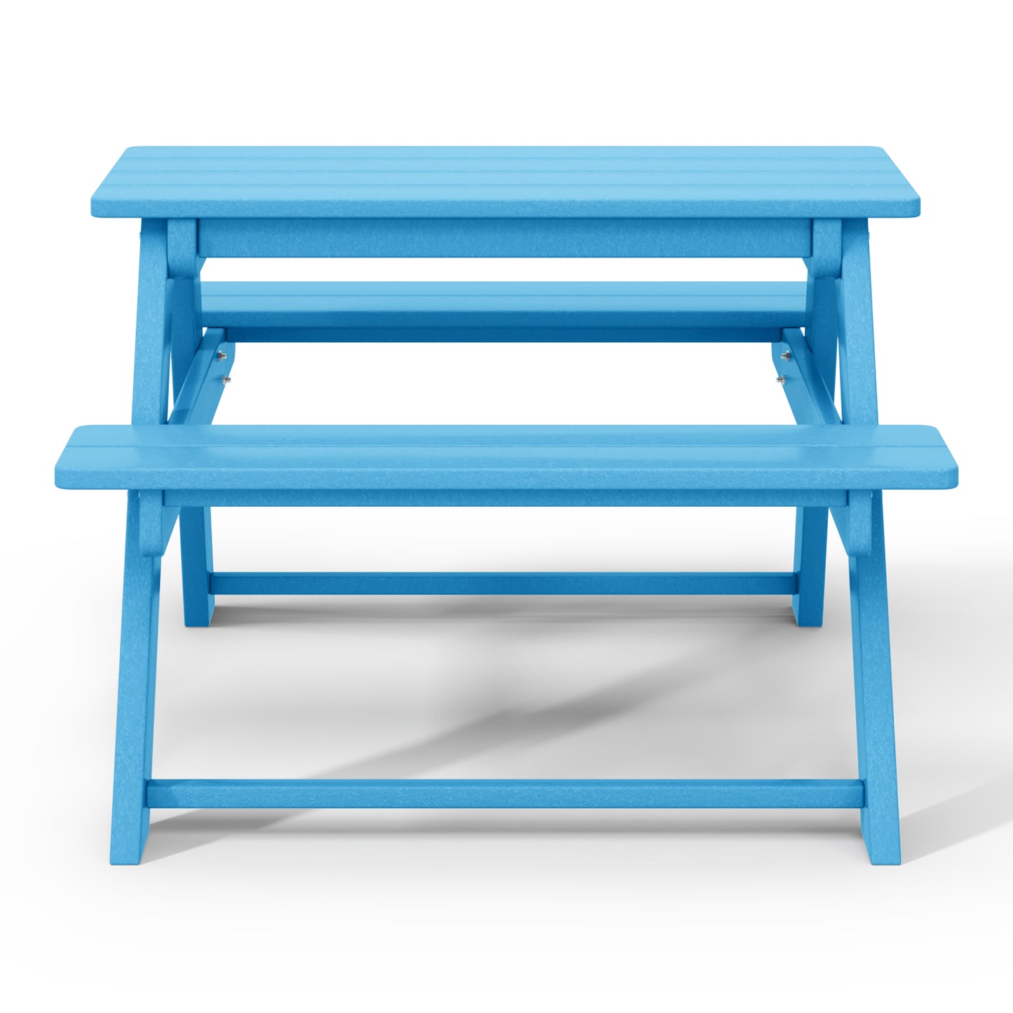 Tiny Terraces Kids' All-Weather Outdoor Picnic Table Seahawk Designs Kids Picnic Tables