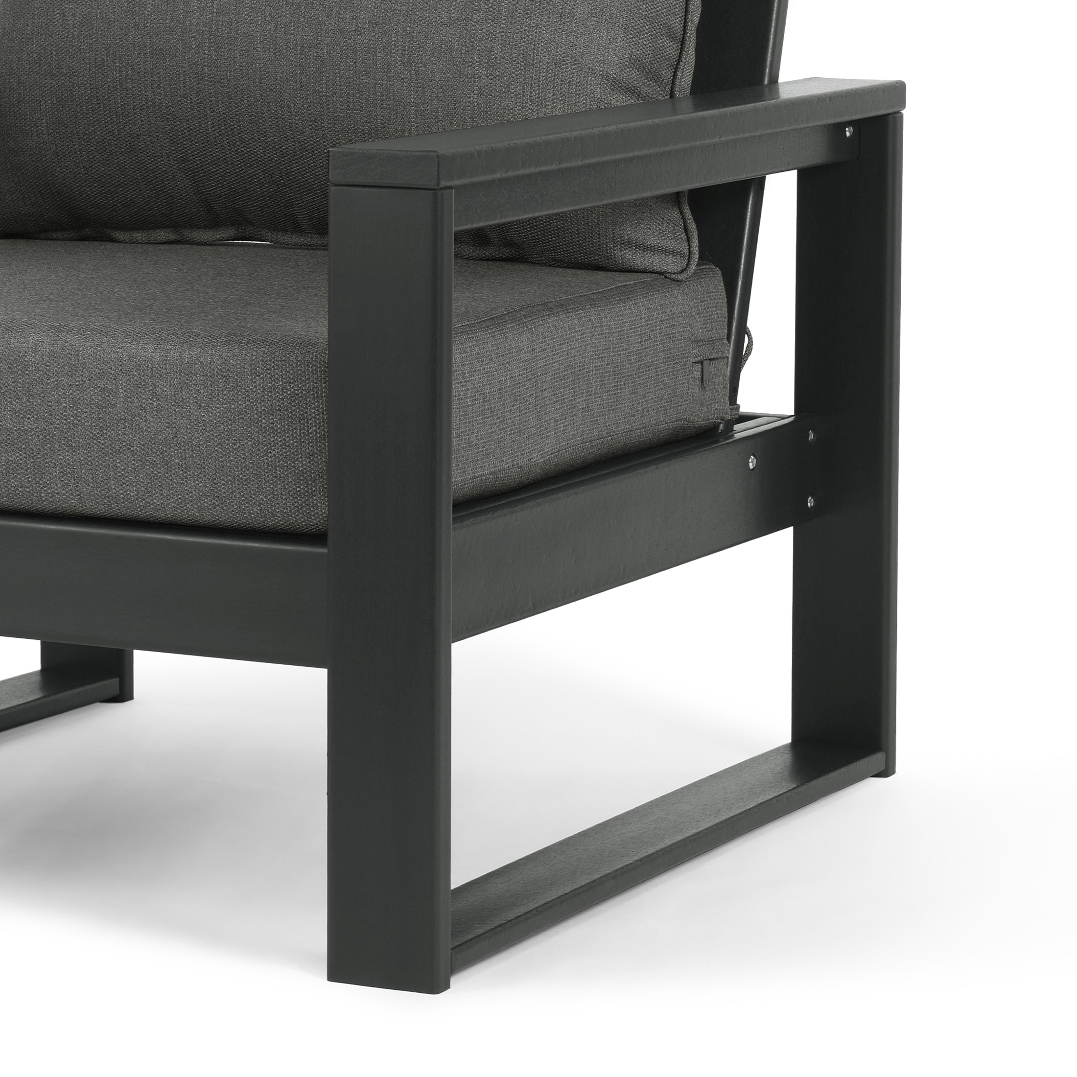 Signature All-Weather Outdoor Modular Patio Deep Seating Right Arm Chair (Right Arm Sectional Seat) Seahawk Designs Patio Chairs