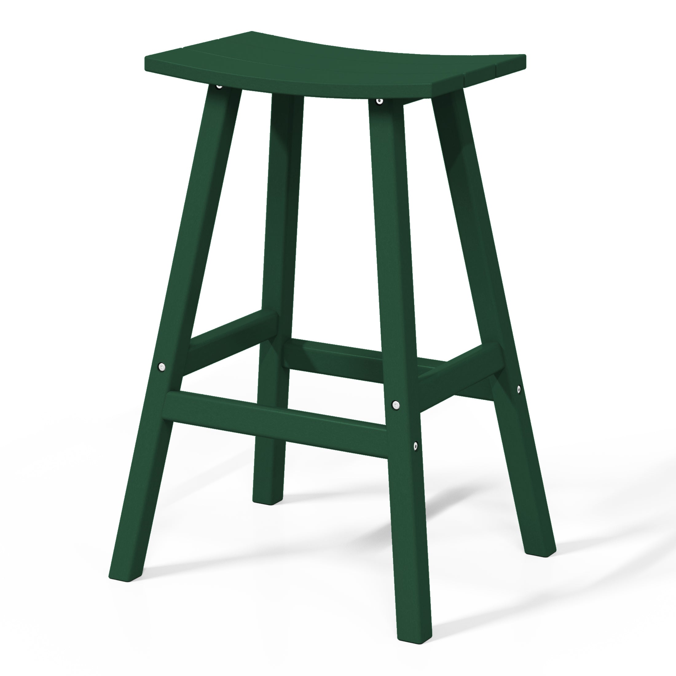 Stockholm All-Weather Outdoor Saddle Bar Stool (29" Height) Seahawk Designs Patio Bar & Counter Stools
