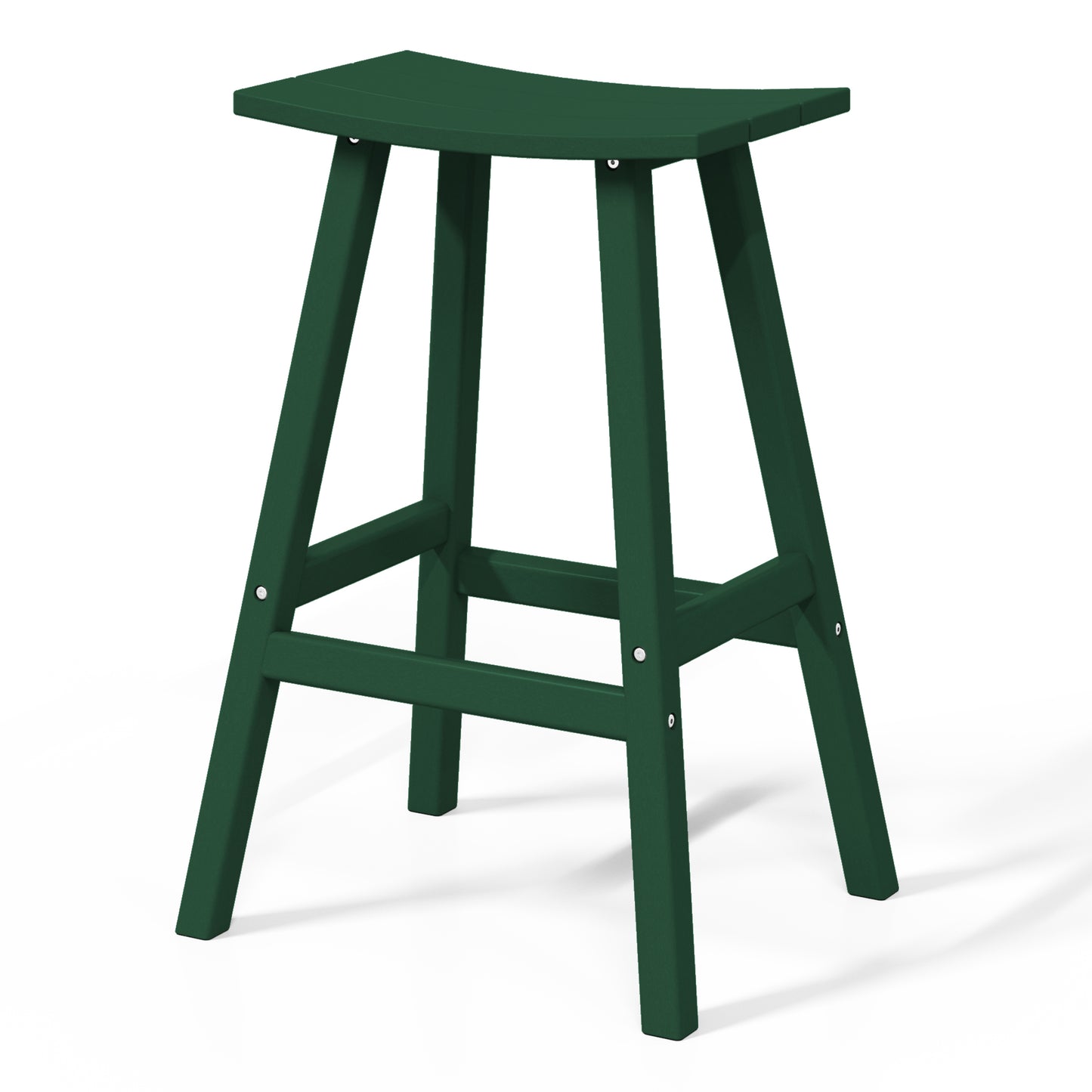 Stockholm All-Weather Outdoor Saddle Bar Stool (29" Height) Seahawk Designs Patio Bar & Counter Stools