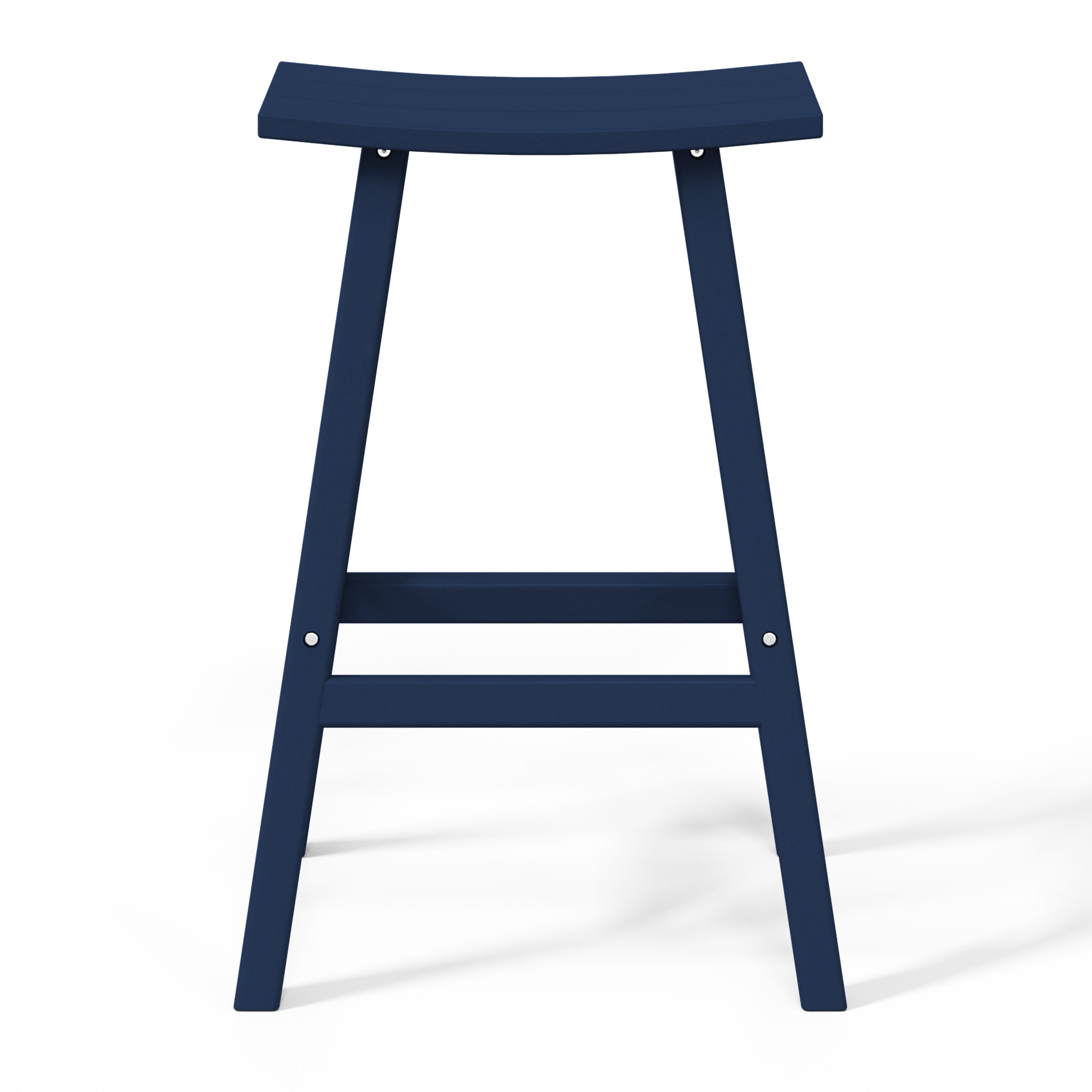 Stockholm All-Weather Outdoor Saddle Bar Stool (29" Height) Seahawk Designs Patio Bar & Counter Stools