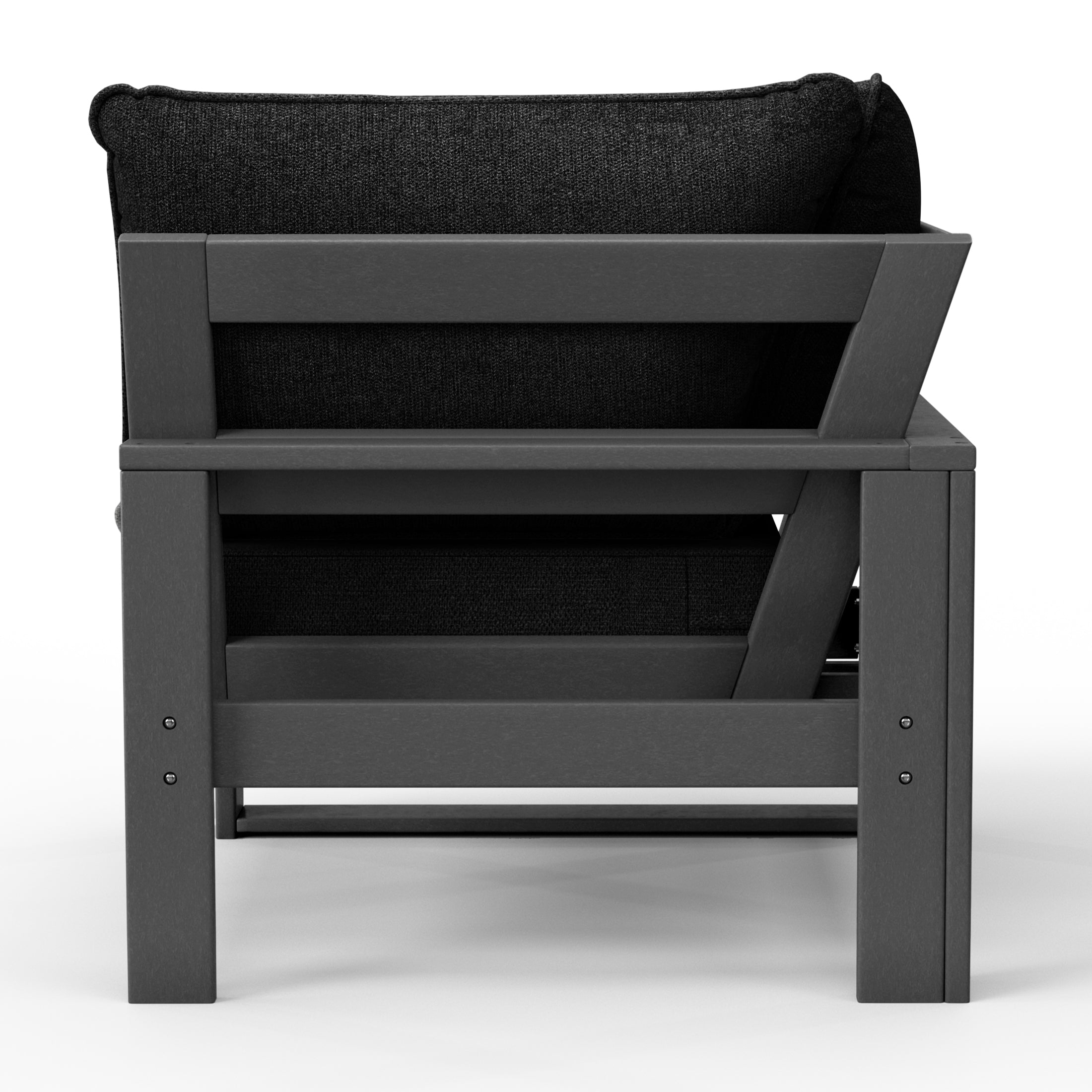 Signature All-Weather Outdoor Modular Patio Deep Seating Corner Chair (Corner Sectional Seat) Seahawk Designs Patio Chairs