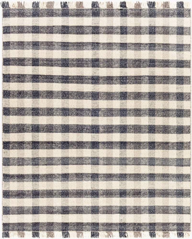 Reliance Handmade Rug — Charcoal/Cream