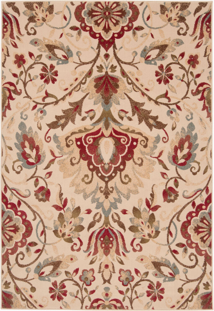 Riley Machine Woven Rug — Beige/Charcoal
