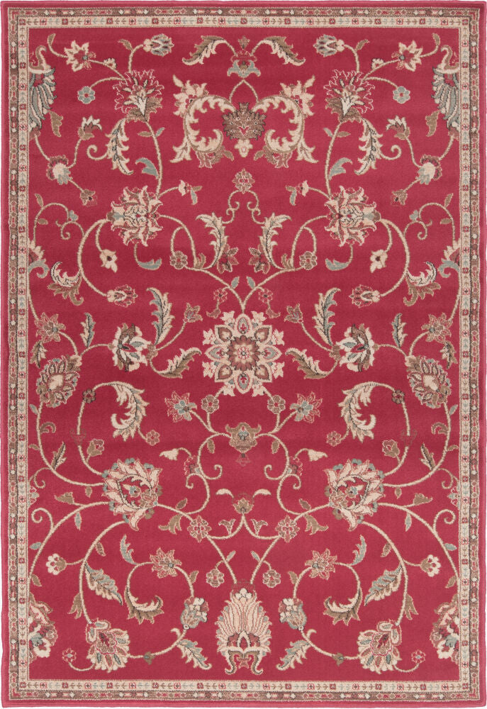 Riley Machine Woven Rug — Beige/Dark Brown