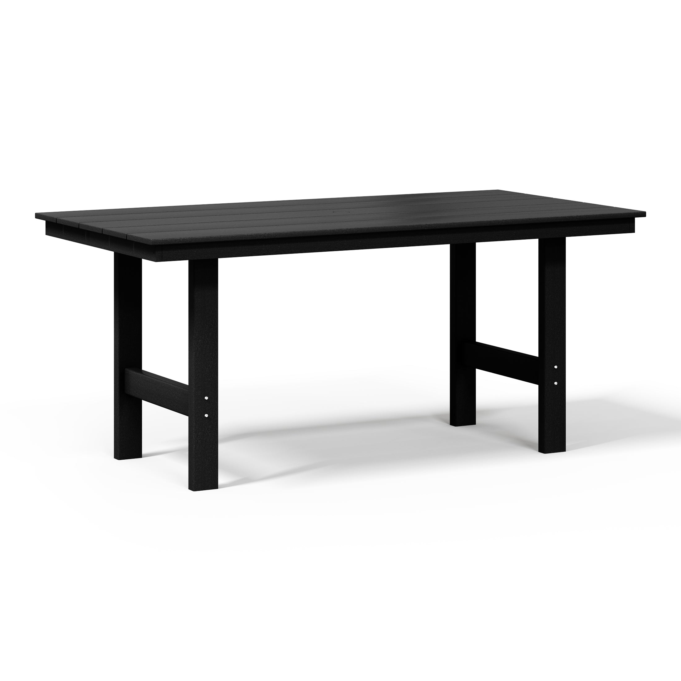 Tuscany 66" x 34" Rectangular Dining Table Black Seahawk Designs Patio Dining Tables