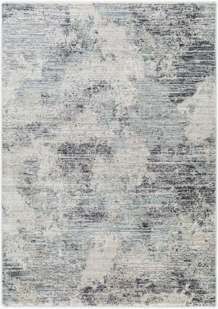 Rojin Machine Woven Rug — Black/Gray