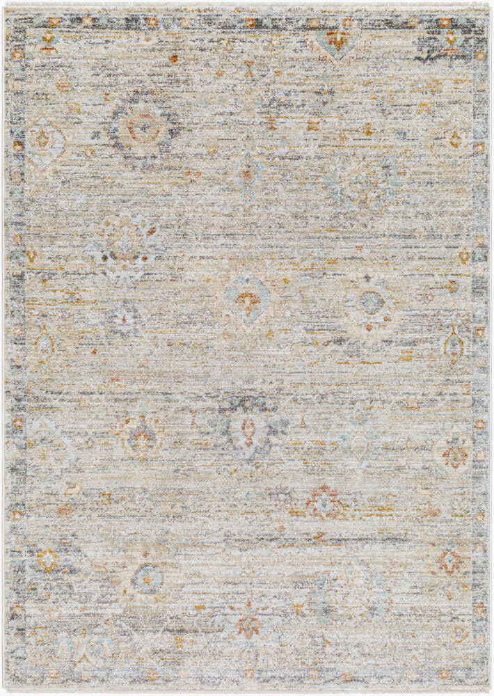 Rojin Machine Woven Rug — Light Blue/Light Slate