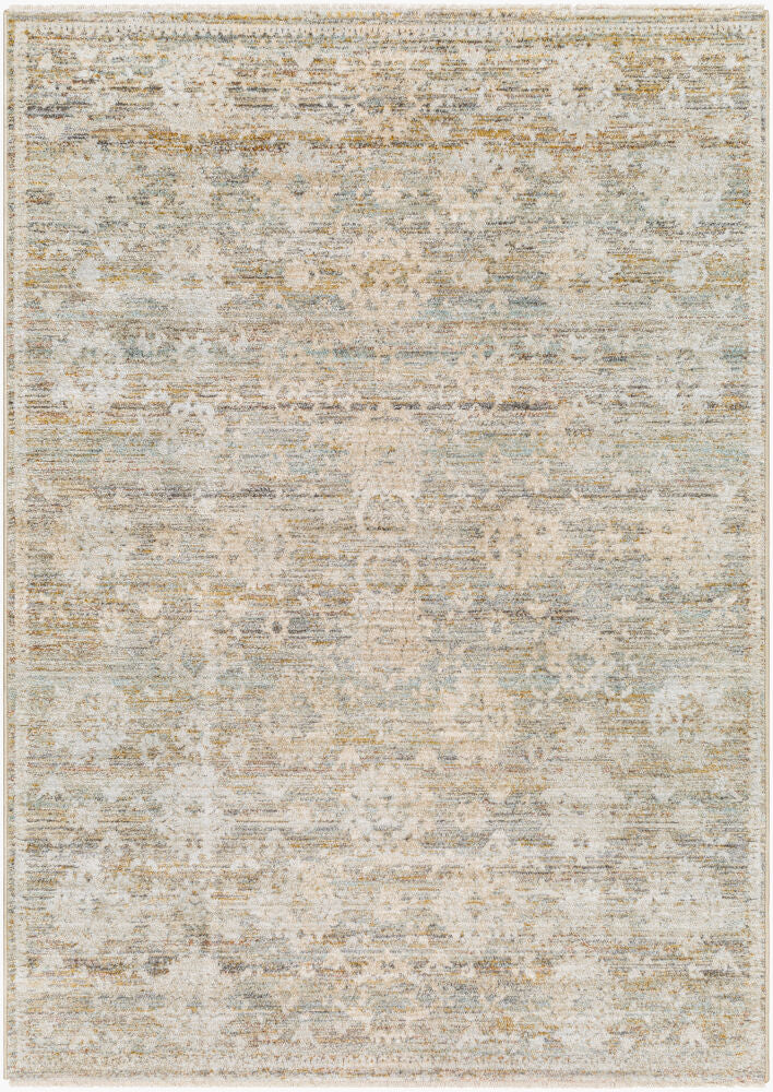 Rojin Machine Woven Rug — Gray/Light Blue