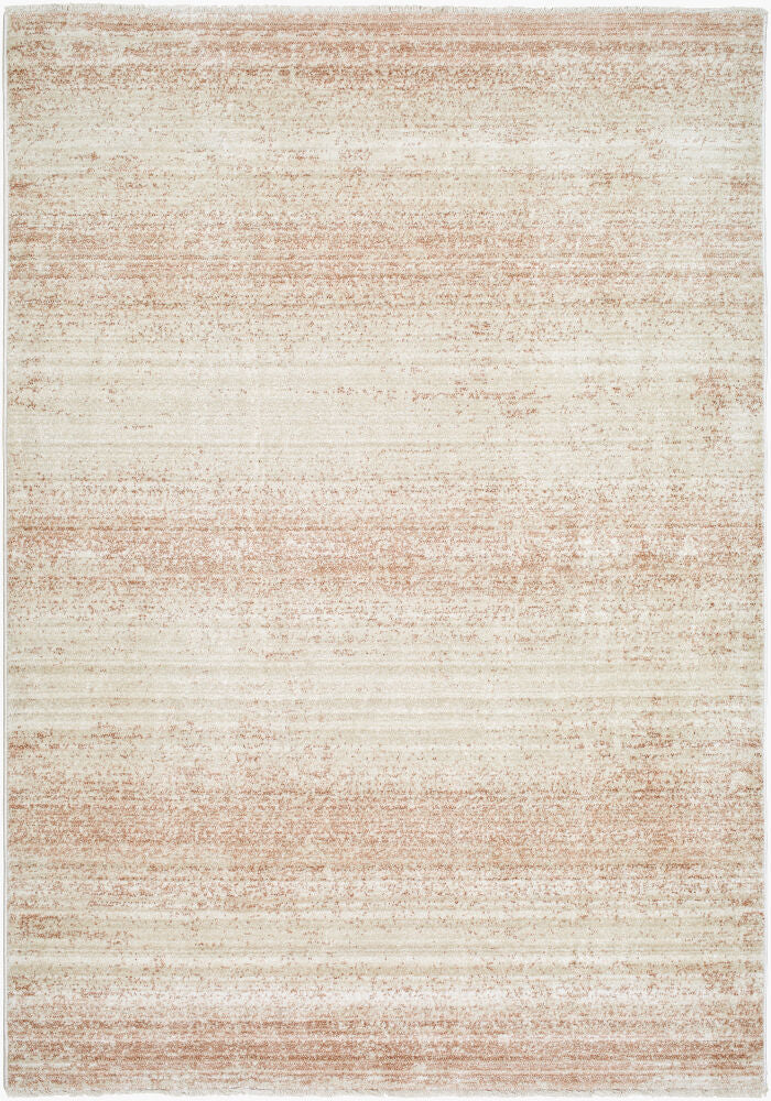 Rojin Machine Woven Rug — Oatmeal/Rust